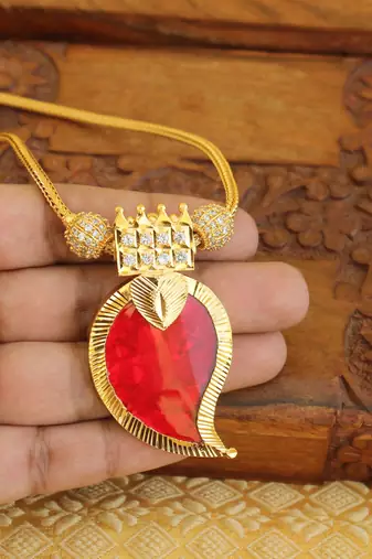 Kerala style mango palakka necklace