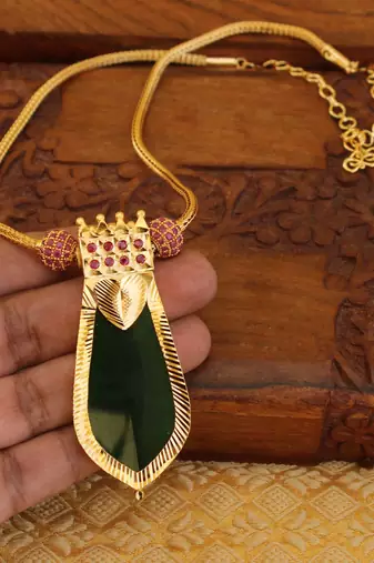 Kerala style palakka necklace