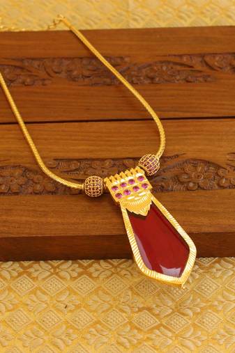 Kerala style palakka necklace