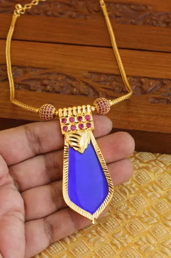 Kerala style palakka necklace