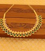 Kerala style gold platted palakka necklace