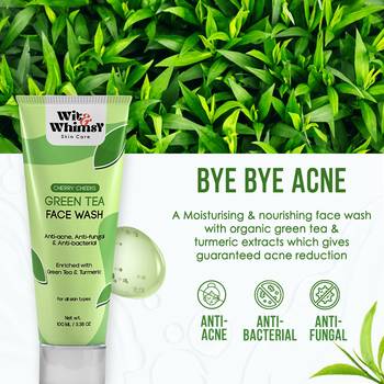 Green tea anti-acne, anti-fungal & anti-bacterial face wash(100 ml) 3