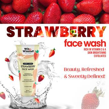 Strawberry face wash for glowing skin | exfoliates & brighten the skin -all skin type- 100ml 5
