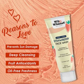 Strawberry face wash for glowing skin | exfoliates & brighten the skin -all skin type- 100ml 6