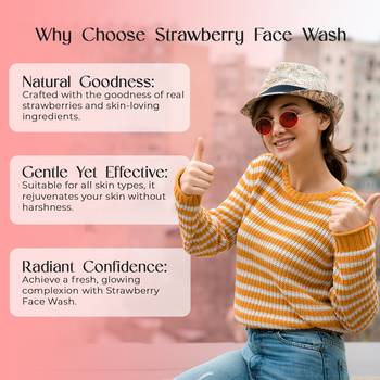 Strawberry face wash for glowing skin | exfoliates & brighten the skin -all skin type- 100ml 1