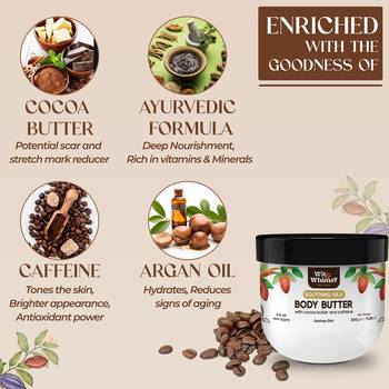Body butter | with cocoa butter and caffeine | intense moisturization, reduces stretch marks -200gm 4