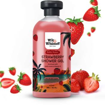 Strawberry shower gel | reduce sun damage | improve skin tone, moisturization | deep claning | 300ml 2