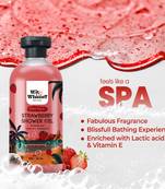 Strawberry shower gel | reduce sun damage | improve skin tone, moisturization | deep claning | 300ml