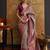 Dusty Rose Pink Colour Silk Woven Designer Saree