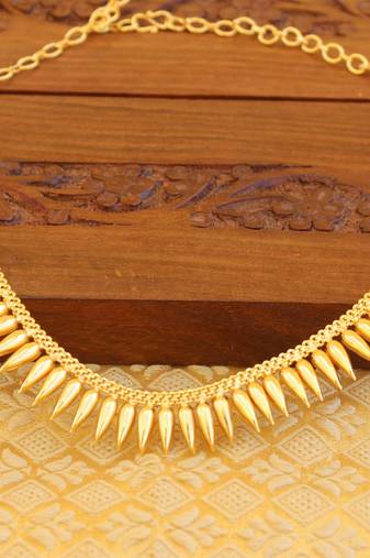 Kerala style gold platted necklace