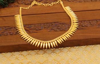 Kerala style gold platted necklace 2