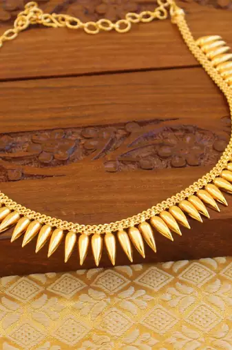 Kerala style gold platted necklace