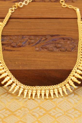 Kerala style gold platted necklace