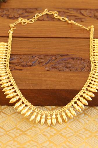Kerala style gold platted necklace