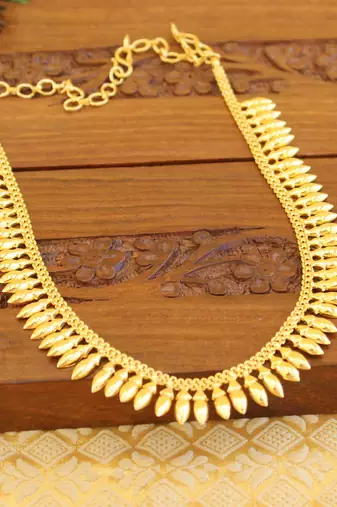 Kerala style gold platted necklace