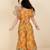 Kids farm girls  silk printed &  embellished crop top & palazzo set