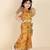 Kids farm girls  silk printed &  embellished crop top & palazzo set