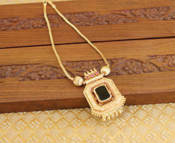 Kerala style gold platted palakka necklace 2