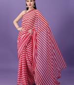 Alluring Women'S Multicolor Georgette Light Weight Saree With Lehriya Print