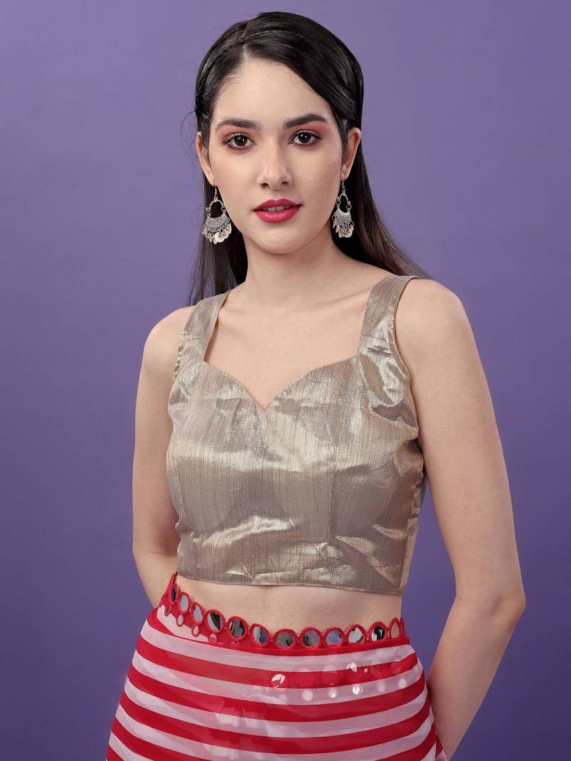 Alluring Women'S Multicolor Georgette Light Weight Saree With Lehriya Print