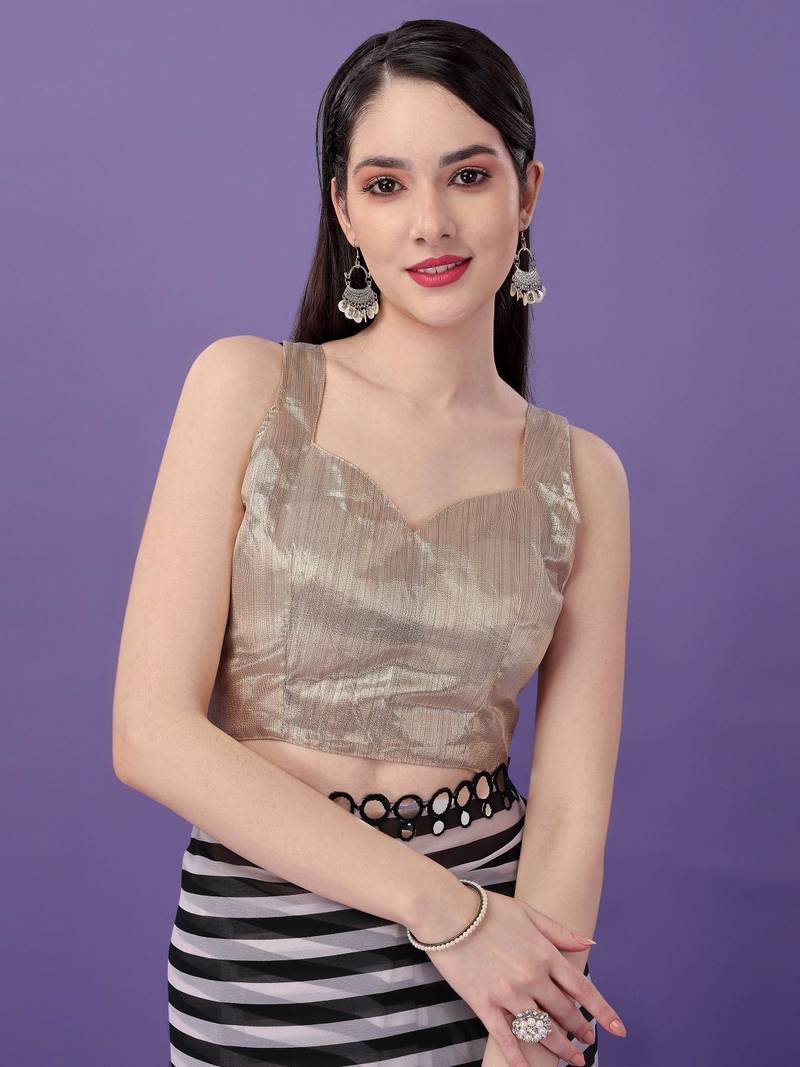 Alluring Women'S Multicolor Georgette Light Weight Saree With Lehriya Print