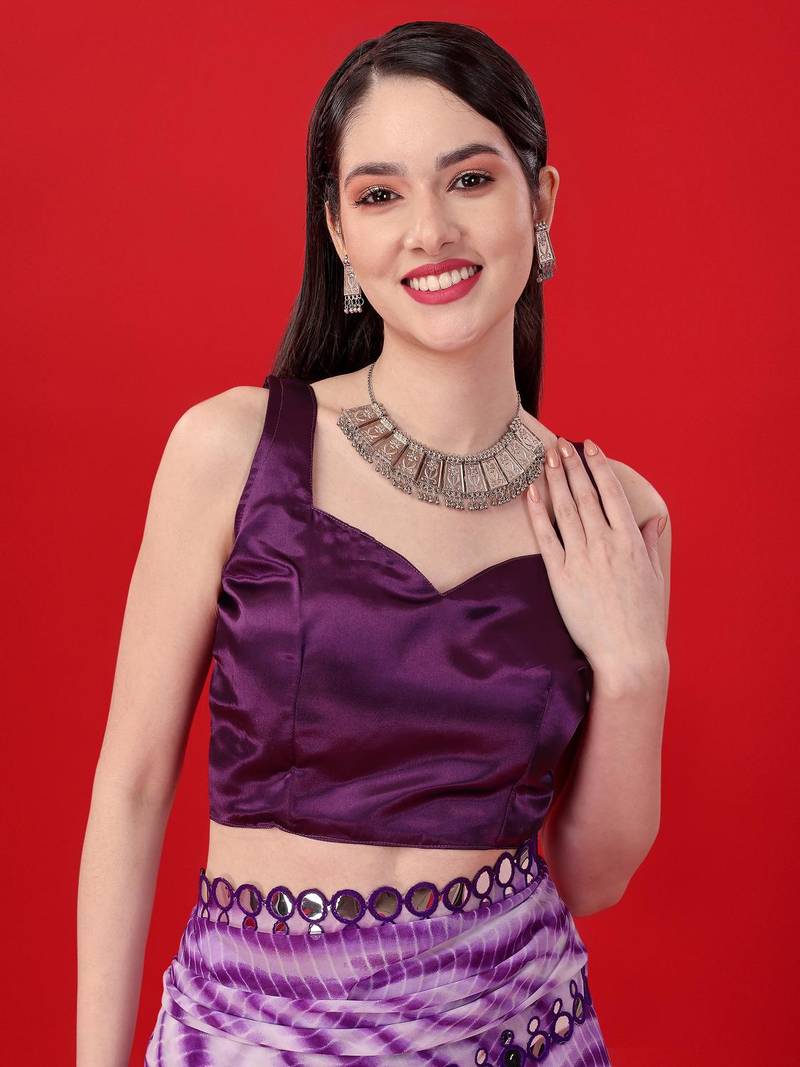 Alluring Women'S Multicolor Georgette Light Weight Saree With Lehriya Print