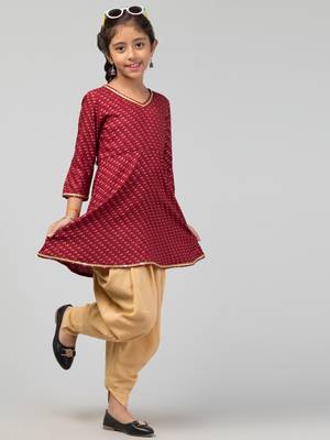 Two Pieces Set- Dhoti Shalwar And Long Top 3
