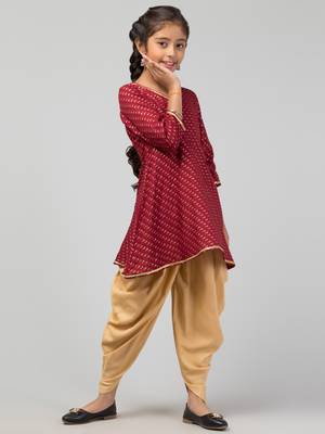 Two Pieces Set- Dhoti Shalwar And Long Top 4