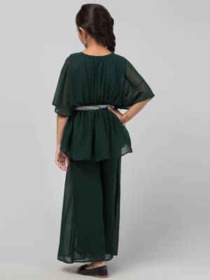 Girl's Party Wear-Two Pieces Set In Georgette Fabric With Lining. 2