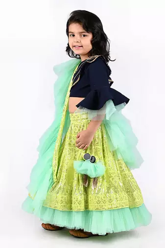 Multicolor lehenga set