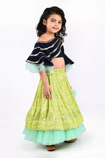 Multicolor lehenga set