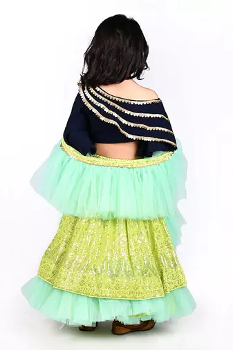 Multicolor lehenga set