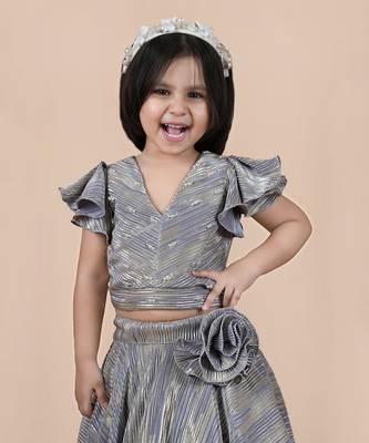 Grey lehenga set 2