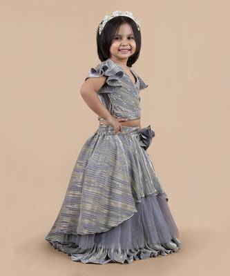 Grey lehenga set 3