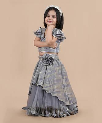 Grey lehenga set 4