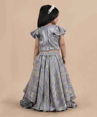 Grey lehenga set 5