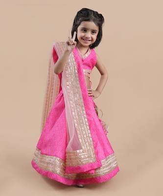 Pink lehenga set 1