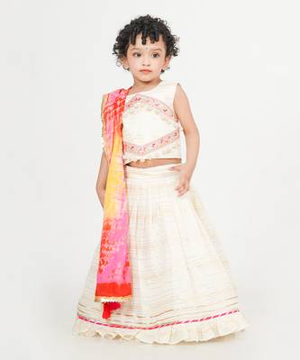 Off white lehenga set 1