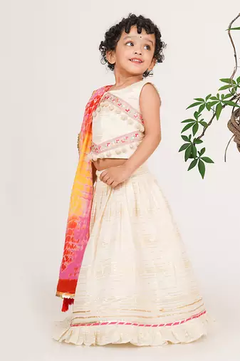 Off white lehenga set
