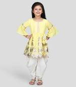 Light yellow dhoti set