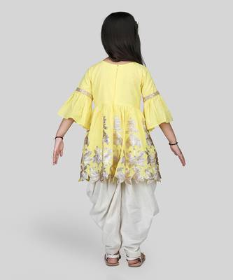 Light yellow dhoti set 3
