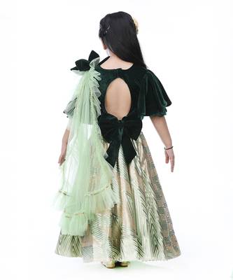 Bottle green lehenga set 3