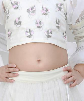 White embroidered lehenga set 4