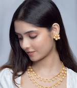 Gold plated necklace set