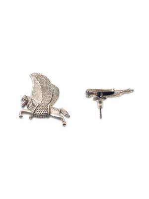Silver plated horse fly earring 3