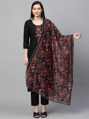 Flute fashion rayon kurta pant with dupata sets 4