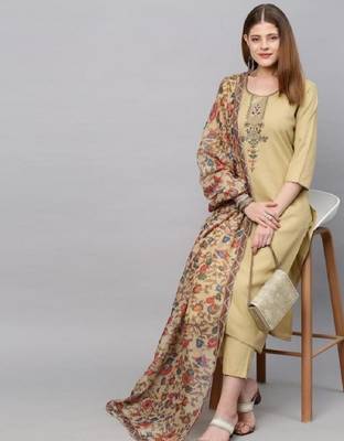 Flute fashion rayon kurta pant with dupata sets 1