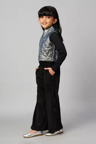Glam up party grey shimmer jacket
