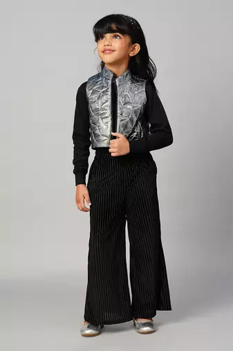 Glam up party grey shimmer jacket