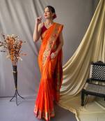 Pure Paithani Silk Blend Saree 